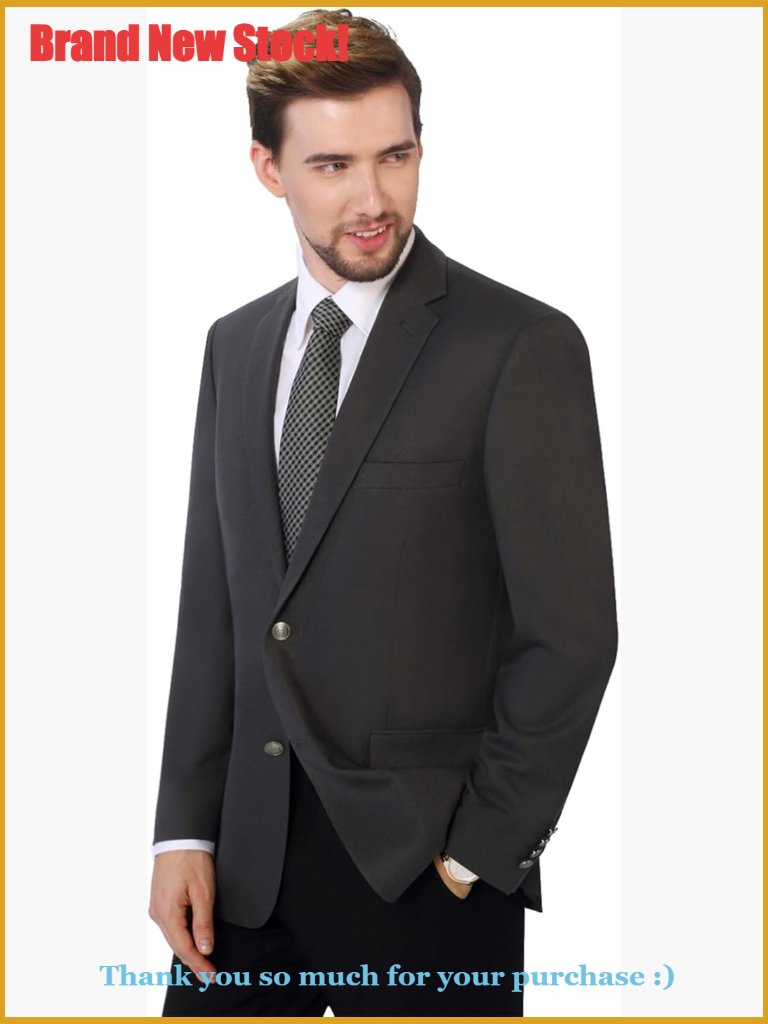 Men's Classic Fit Stretch Blazer Sport Coat For Business & Formal